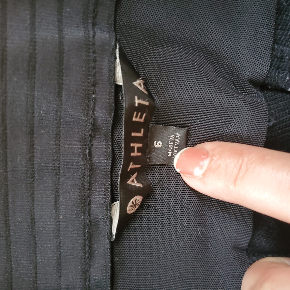 Athleta 6 Pockets Elastic On Waist Skinny Pants - Black Sz 6 - Picture 3 of 16